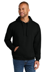 Jerzees Ultimate™ Unisex CVC Ring Spun Hooded Sweatshirt - Black Ink - S